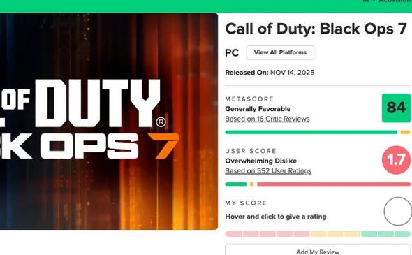 Black Ops 7 duramente criticado pelos jogadores