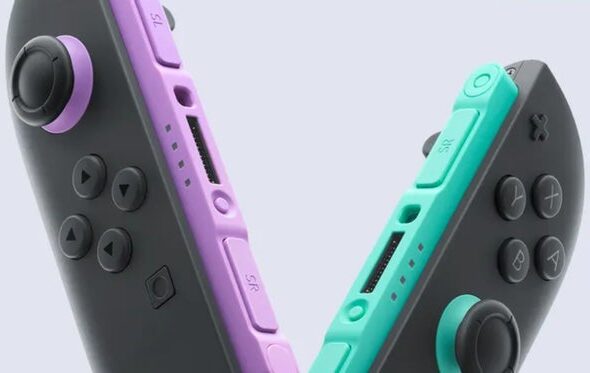 Joy-Con 2 roxo e verde a caminho das lojas