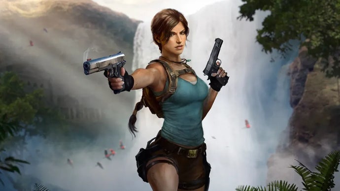A nova Lara Croft está a jogar os jogos Tomb Raider